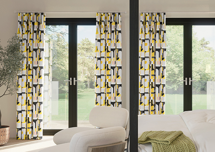 Archways, Yellow - Made to Measure Curtains - Image 3